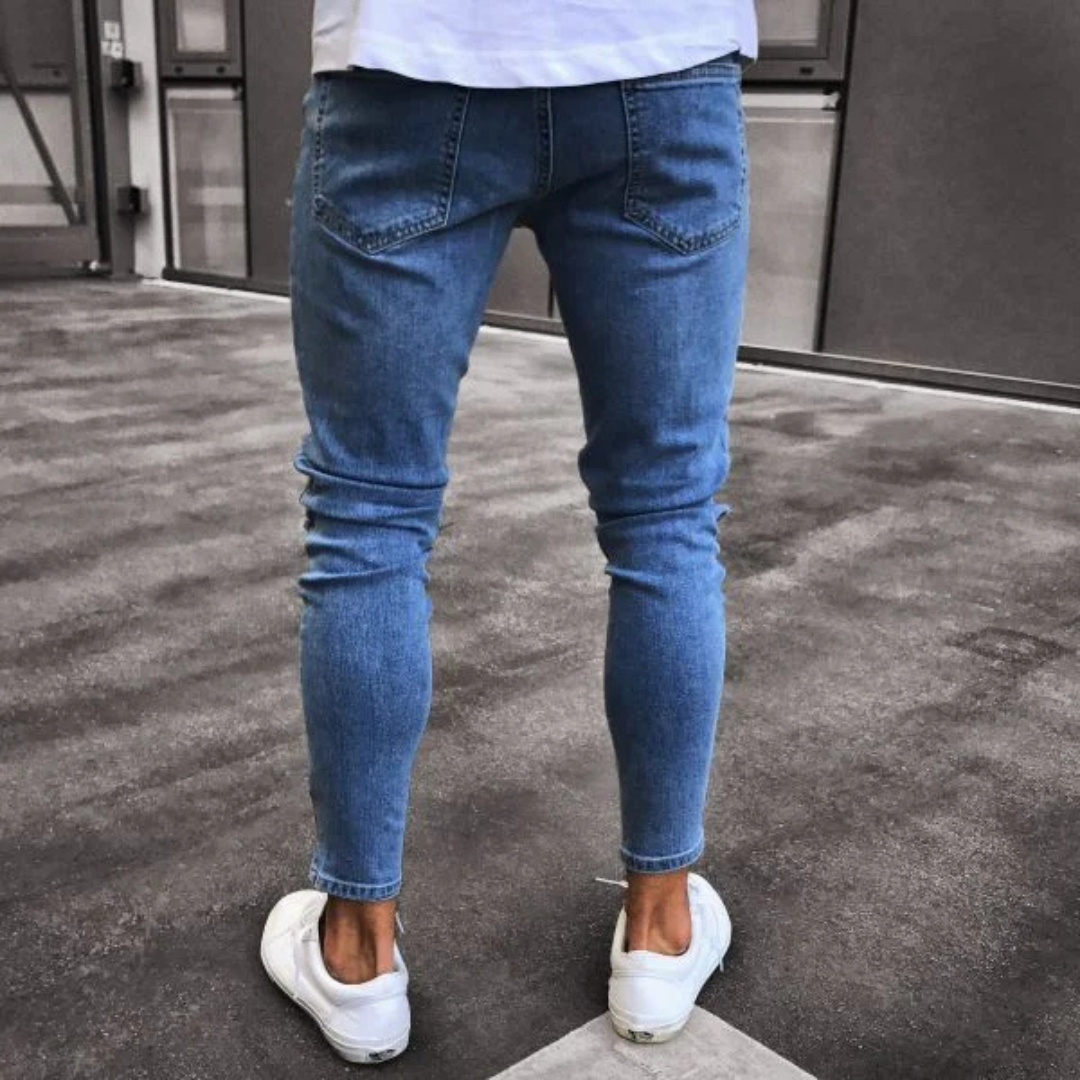 Dether | Men’s Distressed Ripped Jeans
