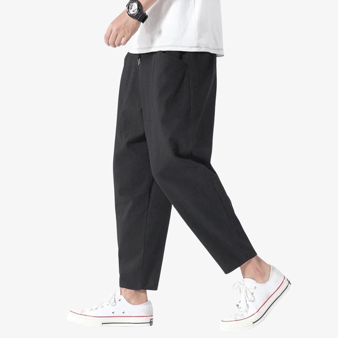 River | Men’s Cotton-Linen Drawstring Pants