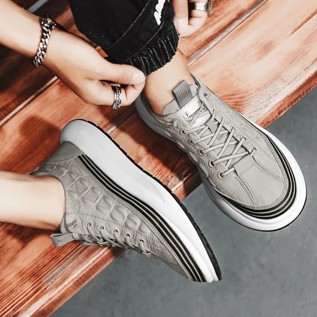 Steven | Men’s Scaled Fabric Sneakers
