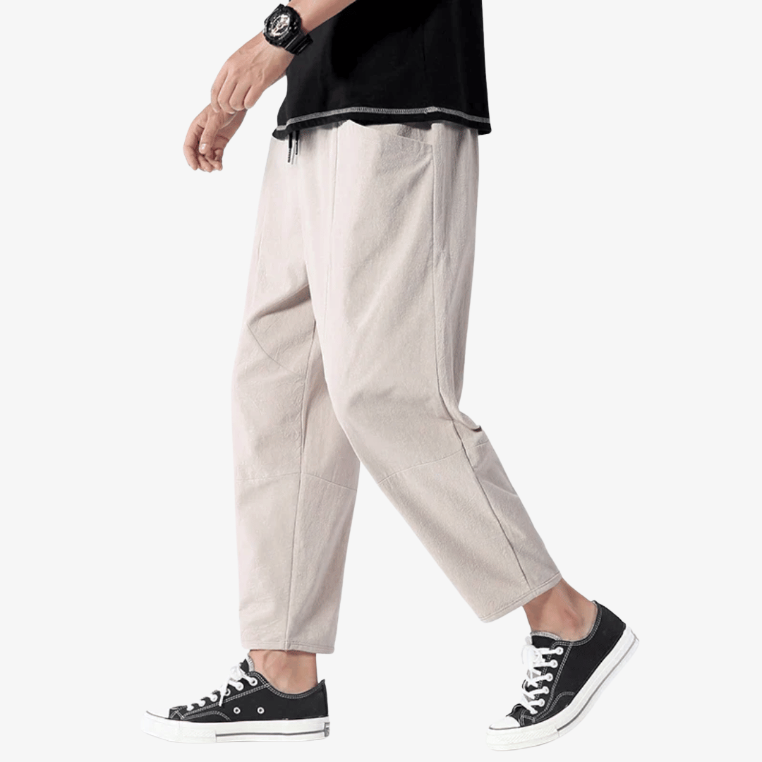 River | Men’s Cotton-Linen Drawstring Pants