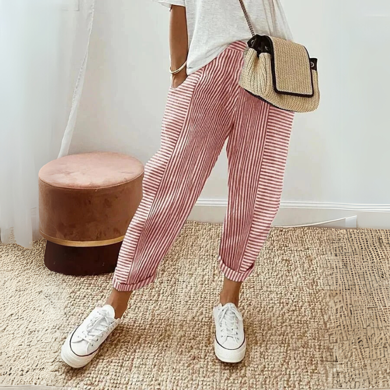 Elizabeth | Women’s Relaxed Boho Stripe Pants