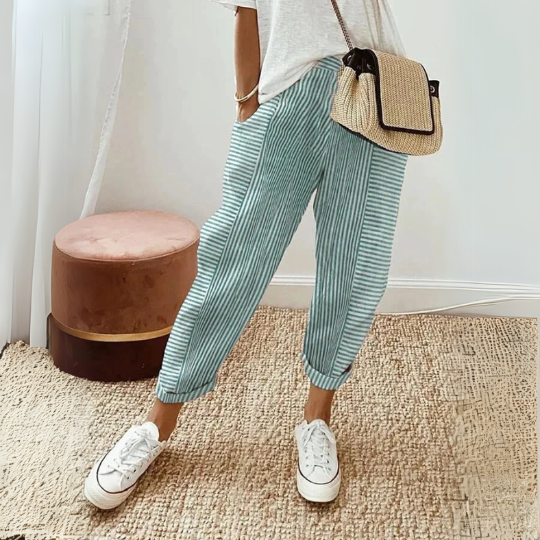Elizabeth | Women’s Relaxed Boho Stripe Pants
