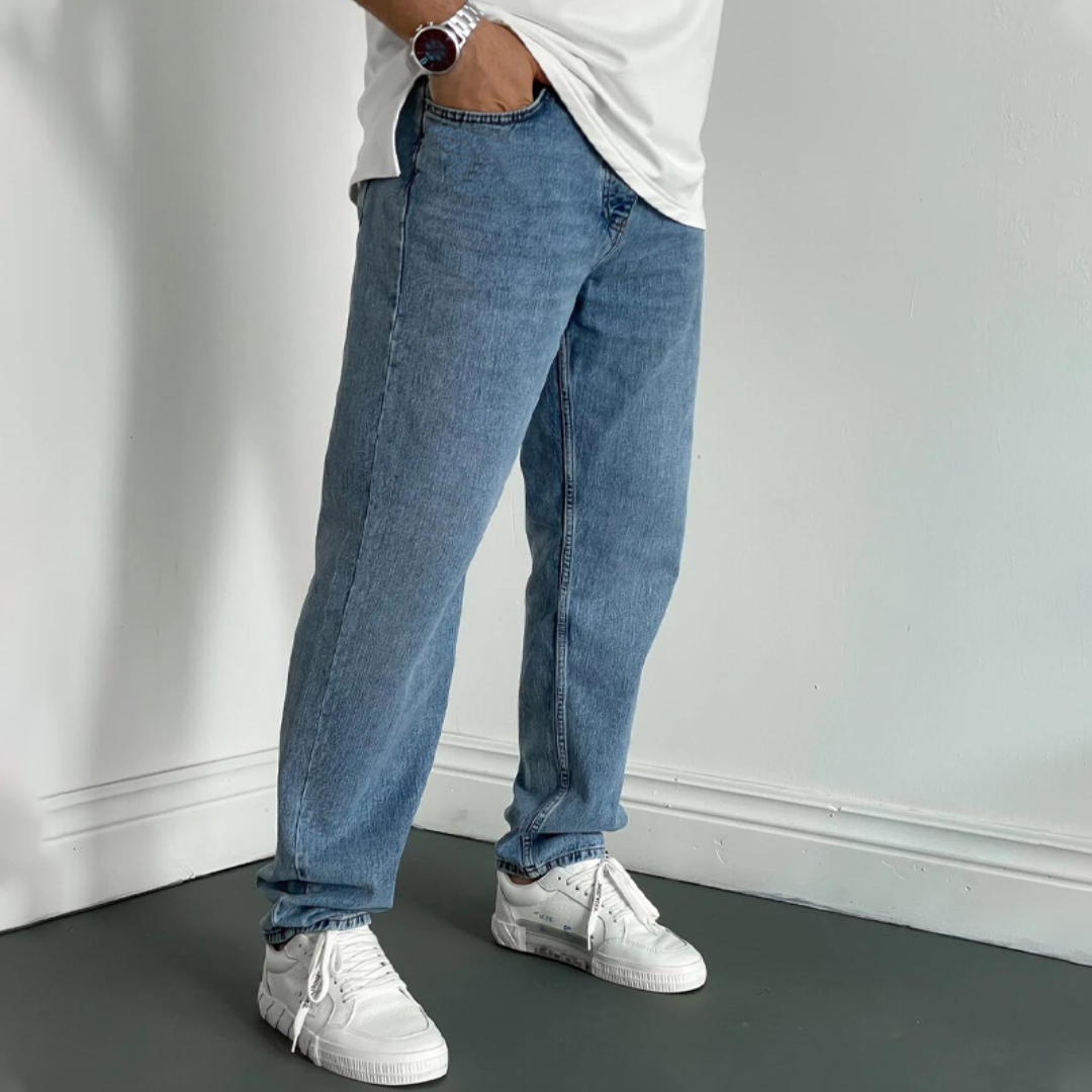 Junrey | Men’s Vintage Straight Wide Leg Jeans