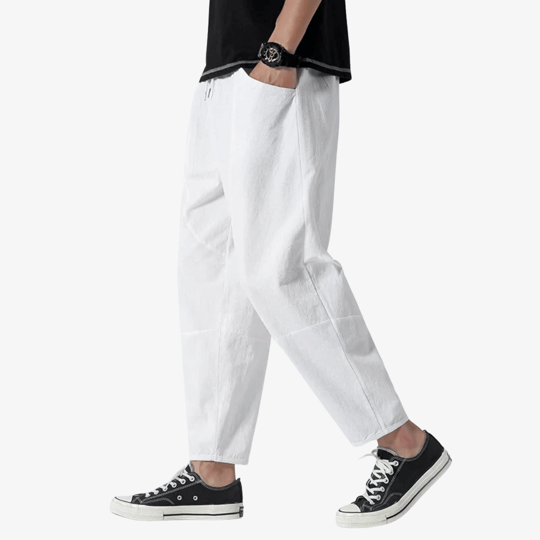 River | Men’s Cotton-Linen Drawstring Pants
