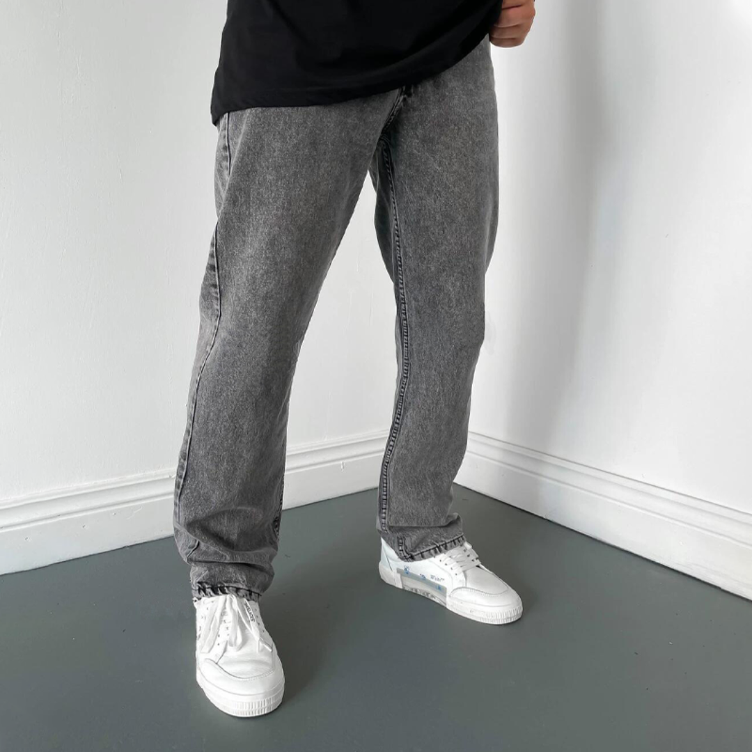 Junrey | Men’s Vintage Straight Wide Leg Jeans
