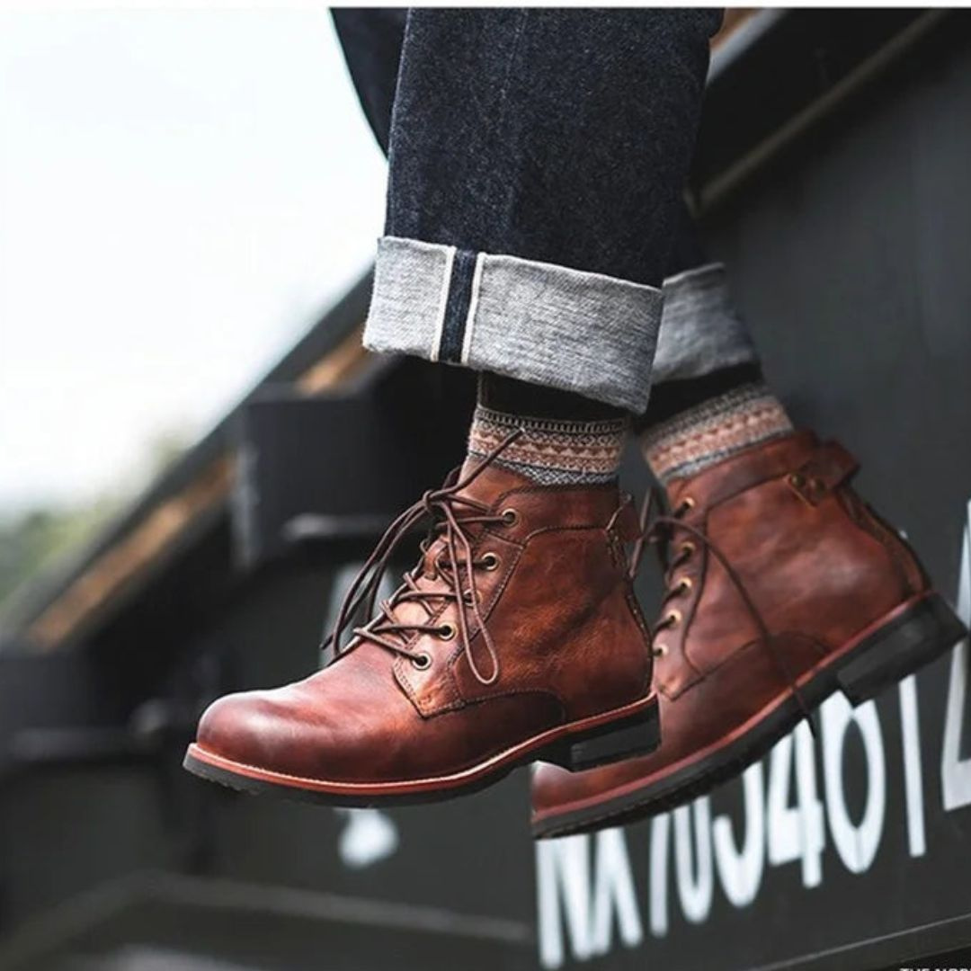 Mario | Men’s Leather Lace-Up Boots
