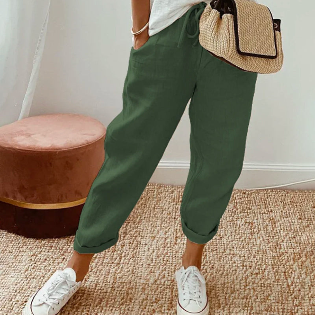 Pamela | Women’s Elegant Cotton Pants