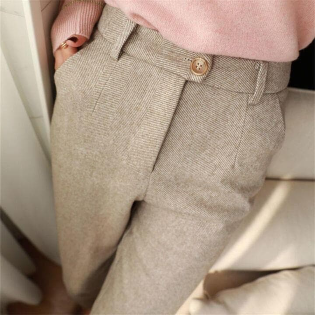 Roger | Men’s Herringbone Trousers