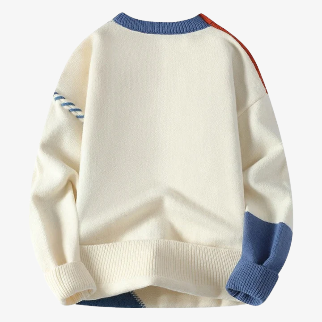 Oscar | Men’s Patchwork Knit Sweater
