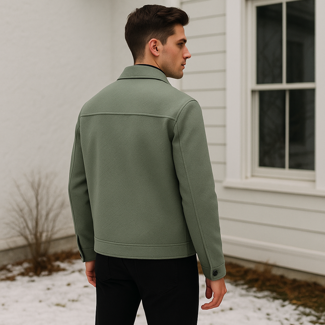 Samuel | Men’s Vintage Textured Cotton Knit Jacket