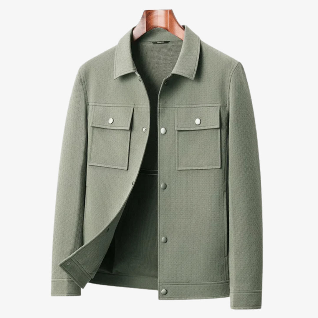 Samuel | Men’s Vintage Textured Cotton Knit Jacket