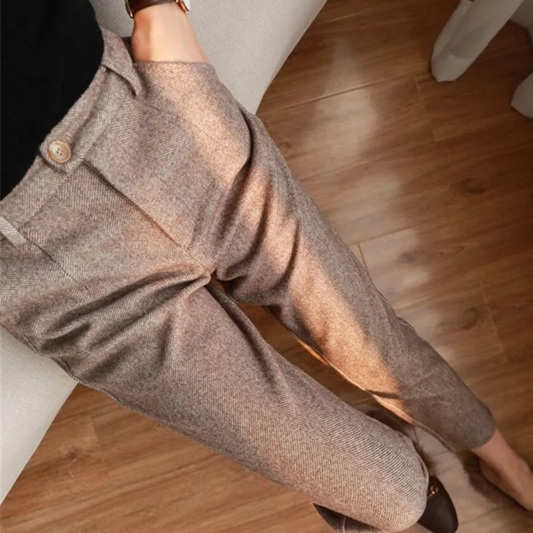 Roger | Men’s Herringbone Trousers