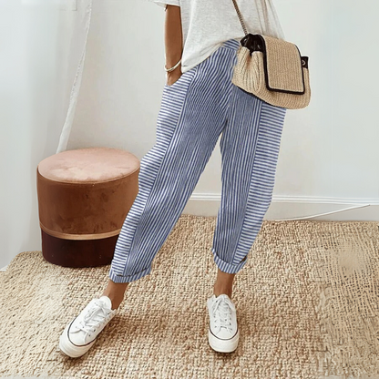 Elizabeth | Women’s Relaxed Boho Stripe Pants