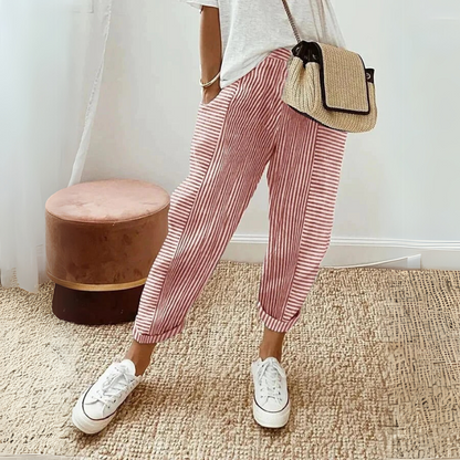 Elizabeth | Women’s Relaxed Boho Stripe Pants