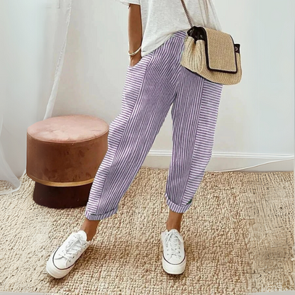 Elizabeth | Women’s Relaxed Boho Stripe Pants