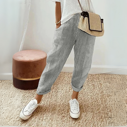 Elizabeth | Women’s Relaxed Boho Stripe Pants