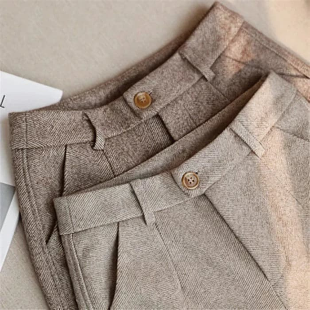 Roger | Men’s Herringbone Trousers