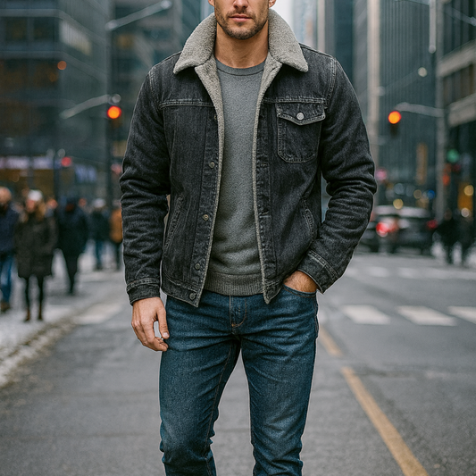 Theodore | Men’s Fleece-Lined Denim Jacket