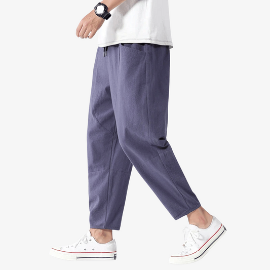 River | Men’s Cotton-Linen Drawstring Pants
