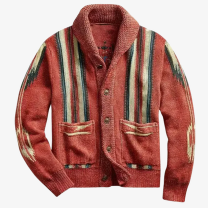 Jaret | Men’s Frontier Weave Wool Cardigan
